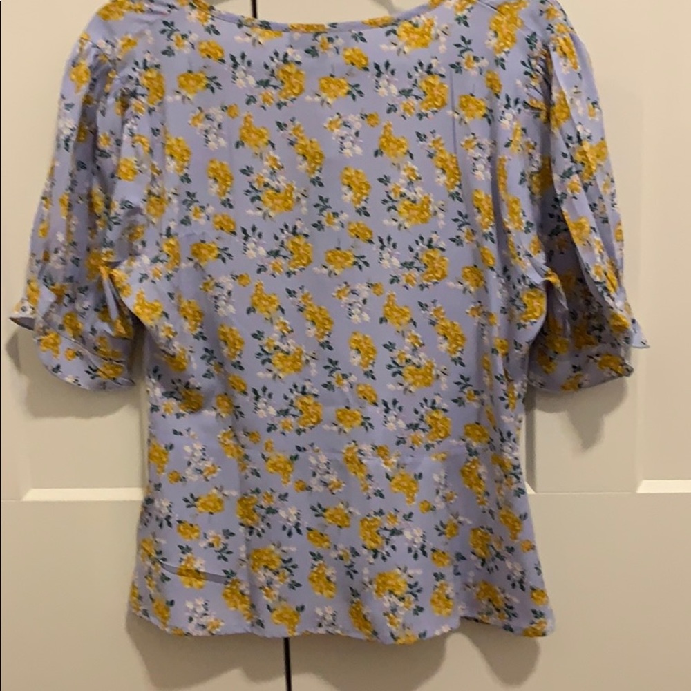 Size Large, Wednesday’sGirl Floral Wrap Blouse - Picture 4 of 5